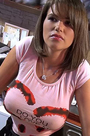 Cinthia Doll is busty and her lover loves to feel her tits during hardcore sex.