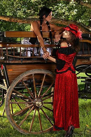 Ashley Bulgari and her sensual lesbian friend Eufrat make their photo shoot hot