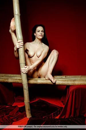 Busty brunette MILF Edessa Femjoy shows off her tight body and makes hot softcore porn