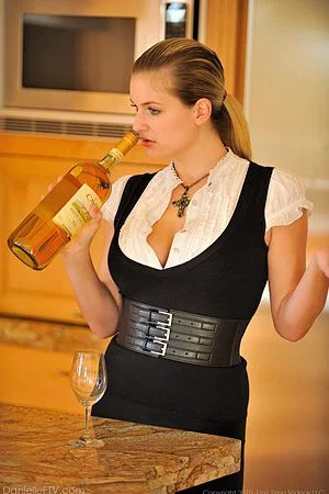 Curvy big breasted girl Danielle FTV in white skirt parts her legs and flashes her snatch outdoor