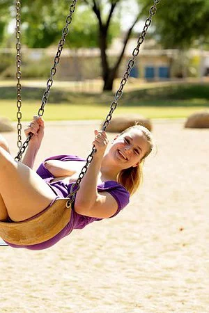 Huge titted Danielle FTV flashes her naughty bits and masturbates in the open place