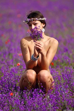 Spectacular busty brunette Sofi A gives a delicious outdoor striptease in the countrside