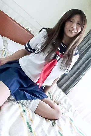 Cute Asian teen Yukari javhd wears a schoolgirl uniform and has fun with sex toys & masturbation