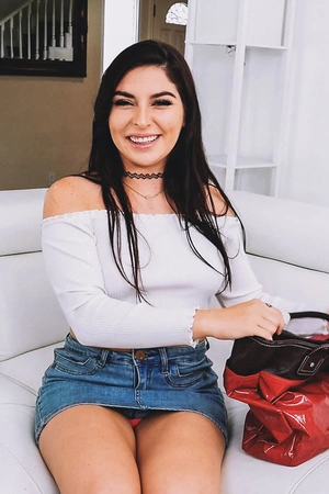 Dark-haired beauty Keira Croft needs no man to cum!