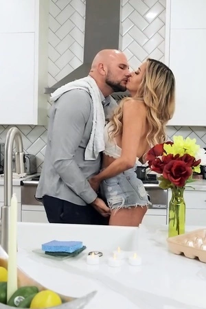 Caitlin Bell gets nicely fucked by her bald-headed lover