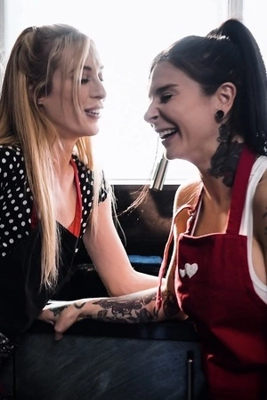 Maya Woulfe and Aiden Ashley can't get enough of each other