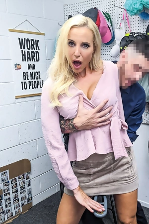 Naughty blonde mature Sophia West screwed by cocky LP officer