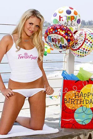 Playful goldilocks Mia Malkova bares her white underwear and has fun naked