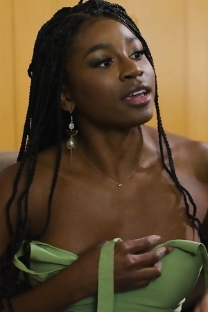 Dark-skinned bitch Nicole Kitt gets an intense pussy pounding