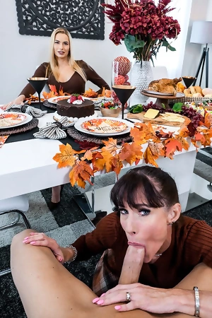 Big-boobed mature Sofie Marie seduced her stepson