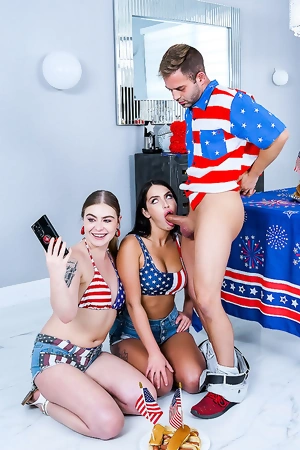 Alexa Payne and Krissy Knight get fucked balls deep