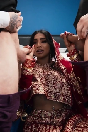 Nice hardcore MMF threesome with Indian slut Yasmina Khan