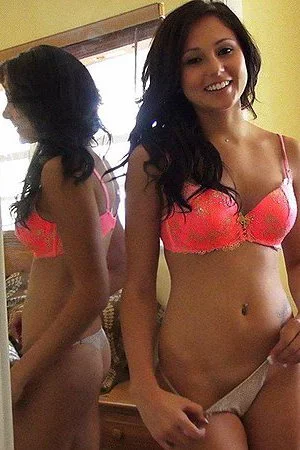 Naughty teen Ariana Marie playing with lingerie and licking dildo for further masturbation