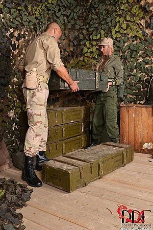 Slutty military girl Jessy Tiger awards soldierâ€™s cock with the horny blowjob