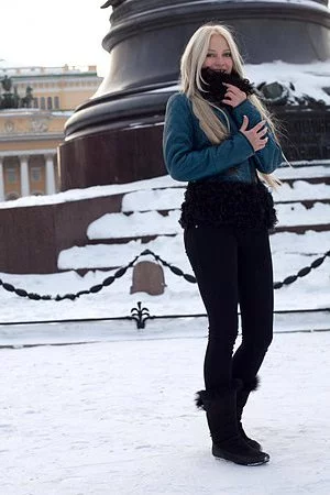 Alysha A is a sweet blondie and she is relaxing in a public bath house in the nude