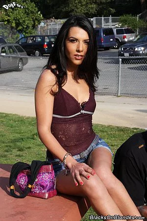 Slutty chick Lou Charmelle enjoys anal sex with these two big black dudes and their pipes