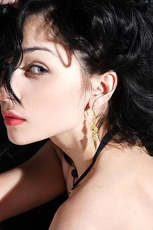 Luxurious brunette chick Katie Fey is shaking her wonderful naked big boobs