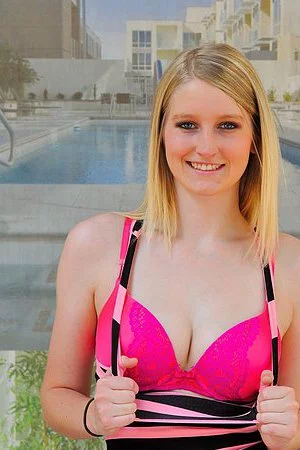 Sassy blonde Summer FTV is dirty enough to go pantyless along the streets and flash her tits