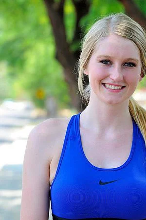 Dirty blonde Summer FTV strips all of her clothes while exercising in the park