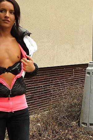 It's winter but that does not stop hot slut Promesita from banging a dude on a balcony