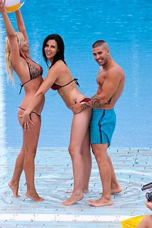 Laia Prats and Michelle Soleil take off their bikini and get nailed in the swimming pool