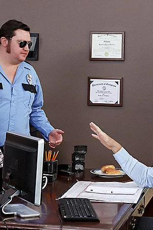 Turned on school girl Alexis Adams ends up in the principals office sucking and riding a cock