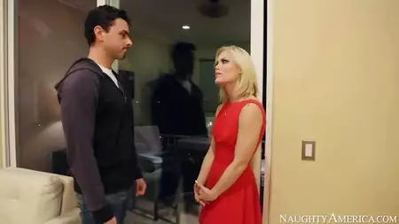 Bone hard stick Ash Hollywood is jumping into the depth of Ash Hollywoodâ€™s vagina