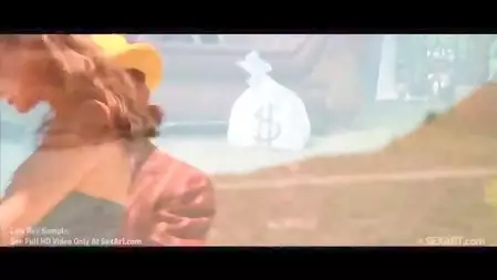 Naughty babe Ella Milano gets her pussy hardcore stuffed outside in the summer breeze