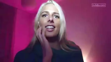 Bodacious blonde with great bod Chelsey Lanette sits on a dude and rides his cock