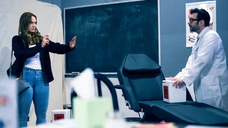 Brunette MILF Siri Dahl sucks dick and gets creampie fuck