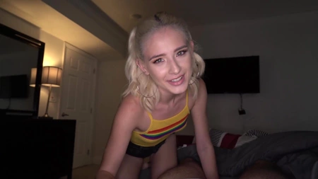 Jessie Saint sucks and rides massive cock in POV