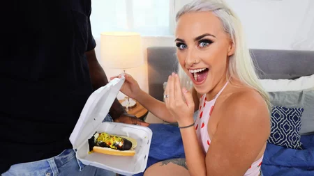 Indica Monroe spreads her pussy lips and welcomes in big black cock