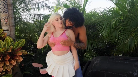 Gia OhMy sucks and rides big black cock with great pleasure