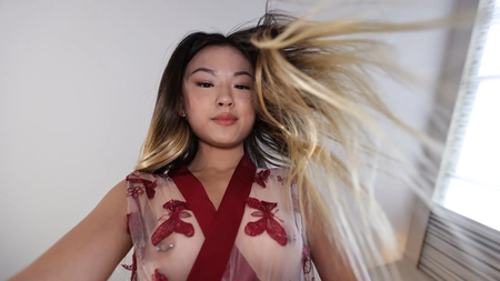 Lulu Chu spreads her legs wide open and welcomes in firm cock