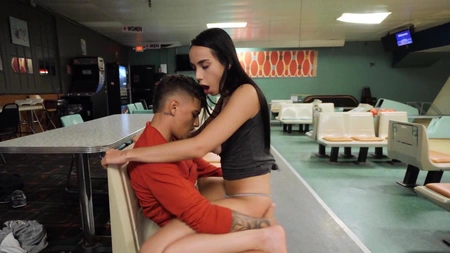 Gaby Ortega sucks massive dick and gets fucked with her panties on