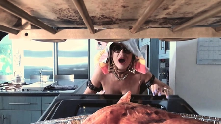 Raven-haired GILF Rita Daniels gets boned in the kitchne