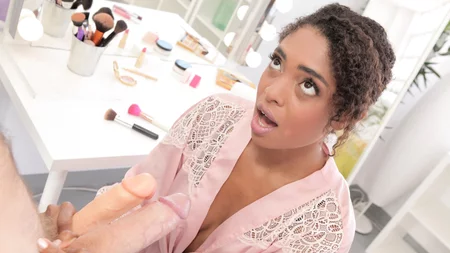 Luna Corazon gets her exotic pussy drilled after sucking giant cock