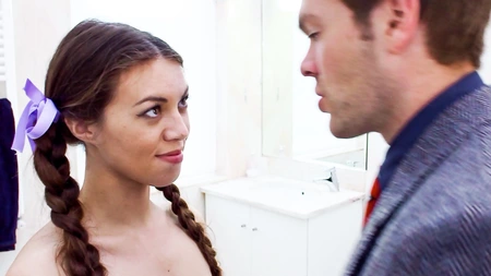 Long-haired brunette Tiffany Doll gets fucked good and proper