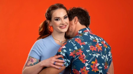 Curvy redhead slut Siri Dahl uses vibrator on her clit while getting fucked