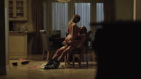 Kayley Gunner gets showered with fresh jizz after a nice fuck