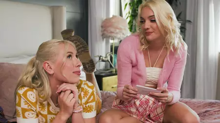 Kenna James and Kay Lovely fucking with a strap-on dildo