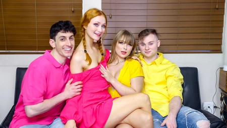 Scarlet Skies and Ginger Grey getting fucked balls deep