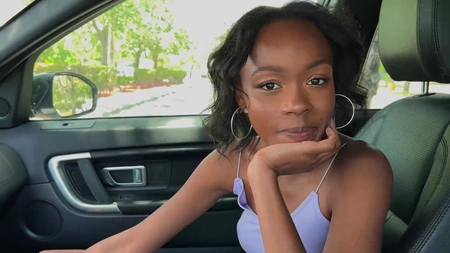 Mila Mars sucks and rides white pecker until it explodes