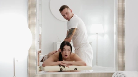 Lady Gang gets massaged and fucked balls deep