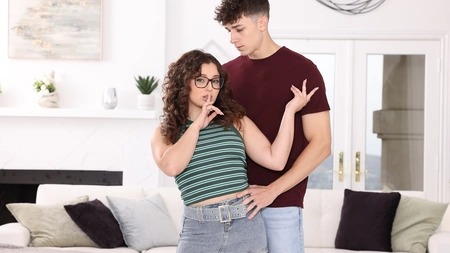 Leana Lovings sucks and rides hard pecker with a smile on her face