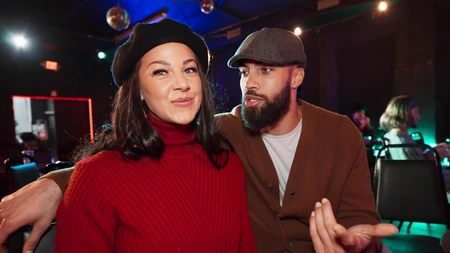 Evelin Stone sucks and rides big black cock with a smile on her face