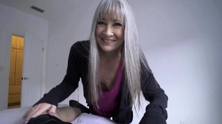 Small-tit granny Leilani Lei gets her shaved pussy drilled in POV