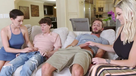 Frisky MYLFs Kenzie Taylor and Olive Glass swapped their stepsons