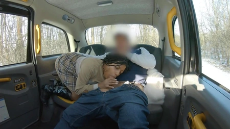 Black bitch Vicky Menage gets fucked in the taxi