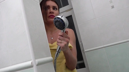 Russian slut Kitana Lure gets fucked in the toilet